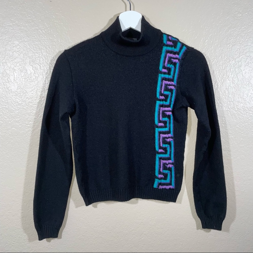 Vintage Versace Jeans Couture Geometric Sweater